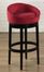 Igloo 26" Swivel Barstool in Red Microfiber / Ebony - Armen Living - LCIGBAMFRE26