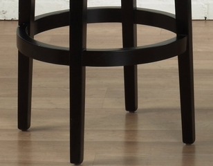Igloo 30" Swivel Barstool in Creme Microfiber / Ebony - Armen Living - LCIGBAMFCR30