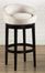 Igloo 30" Swivel Barstool in Creme Microfiber / Ebony - Armen Living - LCIGBAMFCR30