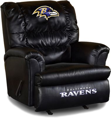 Imperial International Baltimore Ravens Leather Big Daddy Recliner
