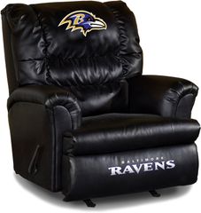 Imperial International Baltimore Ravens Leather Big Daddy Recliner