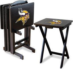 Imperial International Minnesota Vikings 4 TV Trays With Stand