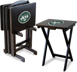 Imperial International New York Jets 4 TV Trays With Stand