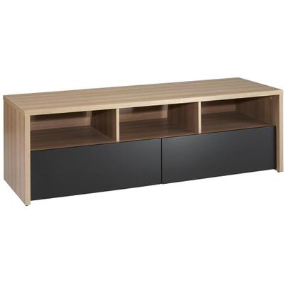 Infini-T 60'' 2 Extra Wide Drawer TV Stand in Biscotti - Nexera Furniture