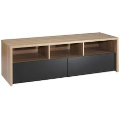 Infini-T 60'' 2 Extra Wide Drawer TV Stand in Biscotti - Nexera Furniture