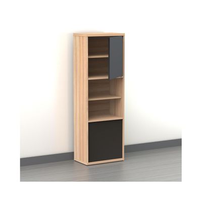 Infini-T Biscotti 2 Door 6 Shelf Bookcase - Nexera Furniture