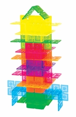 Interlox Building Set - 96 Pcs in Multi Color - Guidecraft - G16835