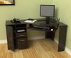 Inval Work Station Corner Computer Desk Espresso Wenge