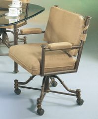 Iron Caster Chair in Autumn Rust - Pastel - 1478-AR