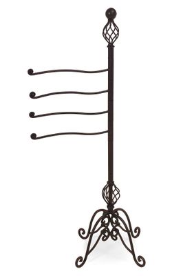 Iron Swing Arm Towel/Magazine Rack - IMAX - 9763