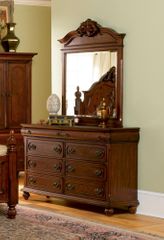Isabella Dresser with Mirror in Oak - Coaster - 200513-14-SET