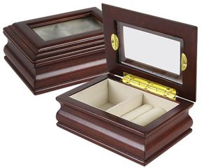 Isabelle Mahogany Jewelry Box - JBQ-CL550