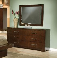 Jessica Dresser with Mirror in Light Cappuccino - Coaster - 200713-14-SET