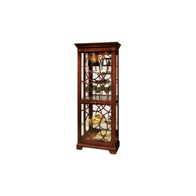 Jesup Tuscany Cherry Curio Cabinet - Howard Miller