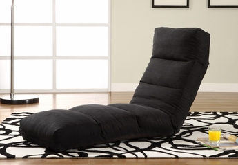 Jet Curved Convertible Lounger in Black - TT-NJA-D2-BK