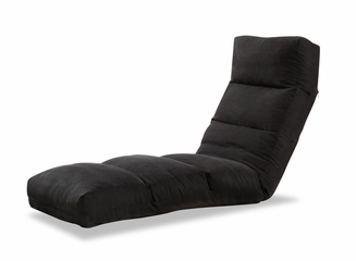 Jet Curved Convertible Lounger in Black - TT-NJA-D2-BK