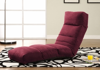 Jet Curved Convertible Lounger in Burgundy - TT-NJA-D2-BY