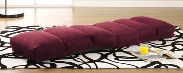 Jet Curved Convertible Lounger in Burgundy - TT-NJA-D2-BY