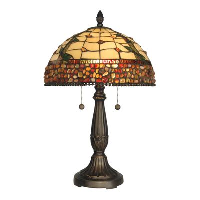 Jewel Branch Tiffany Table Lamp - Dale Tiffany