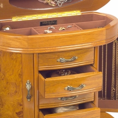 Jewelry Box in Burlwood Oak - Trinity - Jewelry Boxes by Mele - 0079111