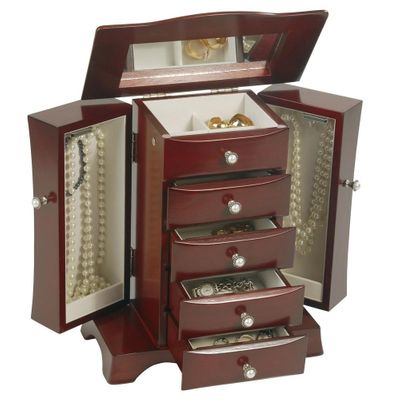 Jewelry Box in Cherry - Bette - Jewelry Boxes by Mele - 0074311