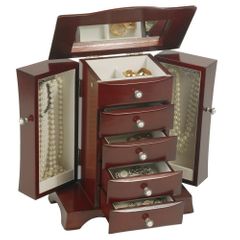 Jewelry Box in Cherry - Bette - Jewelry Boxes by Mele - 0074311