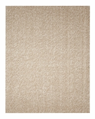 Jute Rug - 3' x 5' - Zatar Ribbed Loop Pile Natural Wool and Jute Area Rug in Ivory / Beige - AMB0308-0035