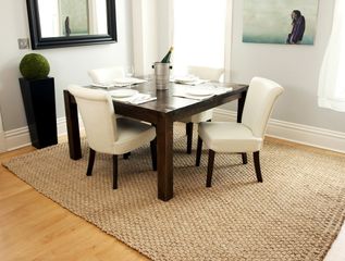 Jute Rug - 4' x 6' - Kilimanjaro Deluxe Hand Braided Jute Area Rug in Beige - AMB0305-0046