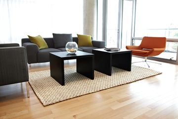 Jute Rug - 4' x 6' - Mumbai Deep Pile Hand Spun Natural Jute and Wool Rug - AMB0316-0046