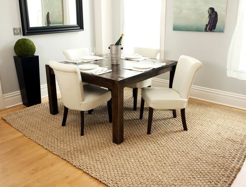 Jute Rug - 5' x 8' - Kilimanjaro Deluxe Hand Braided Jute Area Rug in Beige - AMB0305-0058