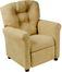 Juvenile Recliner Traditional Brownstone Microfiber