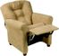 Juvenile Recliner Traditional Brownstone Microfiber