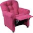 Juvenile Recliner Traditional Racy Pink Microfiber