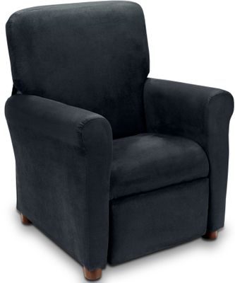 Juvenile Recliner Urban Rich Black Microfiber