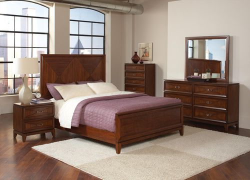 Katharine Oak 5PC Queen Bedroom Set - 202691Q