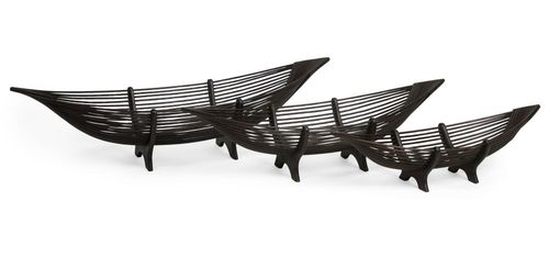 Kawayan Boat Bowls (Set of 3) - IMAX - 47105-3