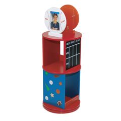 Kids Bookcase - All Star Revolving Bookcase - LOD20048