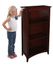 Kids Bookcase - Avalon Tall Bookshelf in Cherry - KidKraft Furniture - 14031