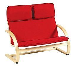 Kids Couch - Kiddie Couch in Red - Guidecraft - G6401