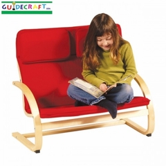 Kids Couch - Kiddie Couch in Red - Guidecraft - G6401