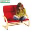 Kids Couch - Kiddie Couch in Red - Guidecraft - G6401