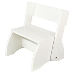 Kids Step Stool - Large Flip Stool in White - KidKraft Furniture - 15801