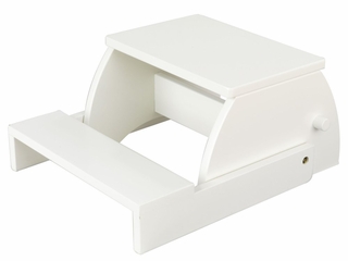 Kids Step Stool - Large Flip Stool in White - KidKraft Furniture - 15801
