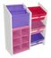 Kids Super Storage with 3 Pastel Bins, Book Holder and 6-Slot Cubby - RiverRidge - 02-041