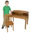 Kids Table and Chair Set - Avalon Desk with Hutch in Honey - KidKraft Furniture - 26706