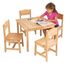 Kids Table and Chair Set - Farmhouse Table and Four Chairs - KidKraft Furniture - 21421