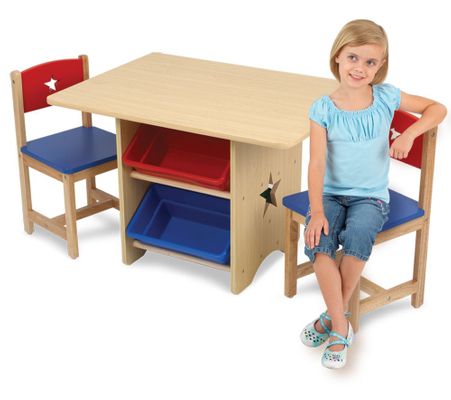 Kids Table and Chair Set - Star Table and 2 Chair Set - KidKraft Furniture - 26912