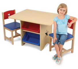 Kids Table and Chair Set - Star Table and 2 Chair Set - KidKraft Furniture - 26912