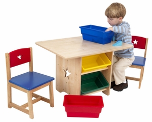 Kids Table and Chair Set - Star Table and 2 Chair Set - KidKraft Furniture - 26912