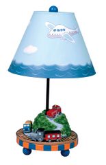 Kids Table Lamp - Transportation Table Lamp in Multi Color - Guidecraft - G85307